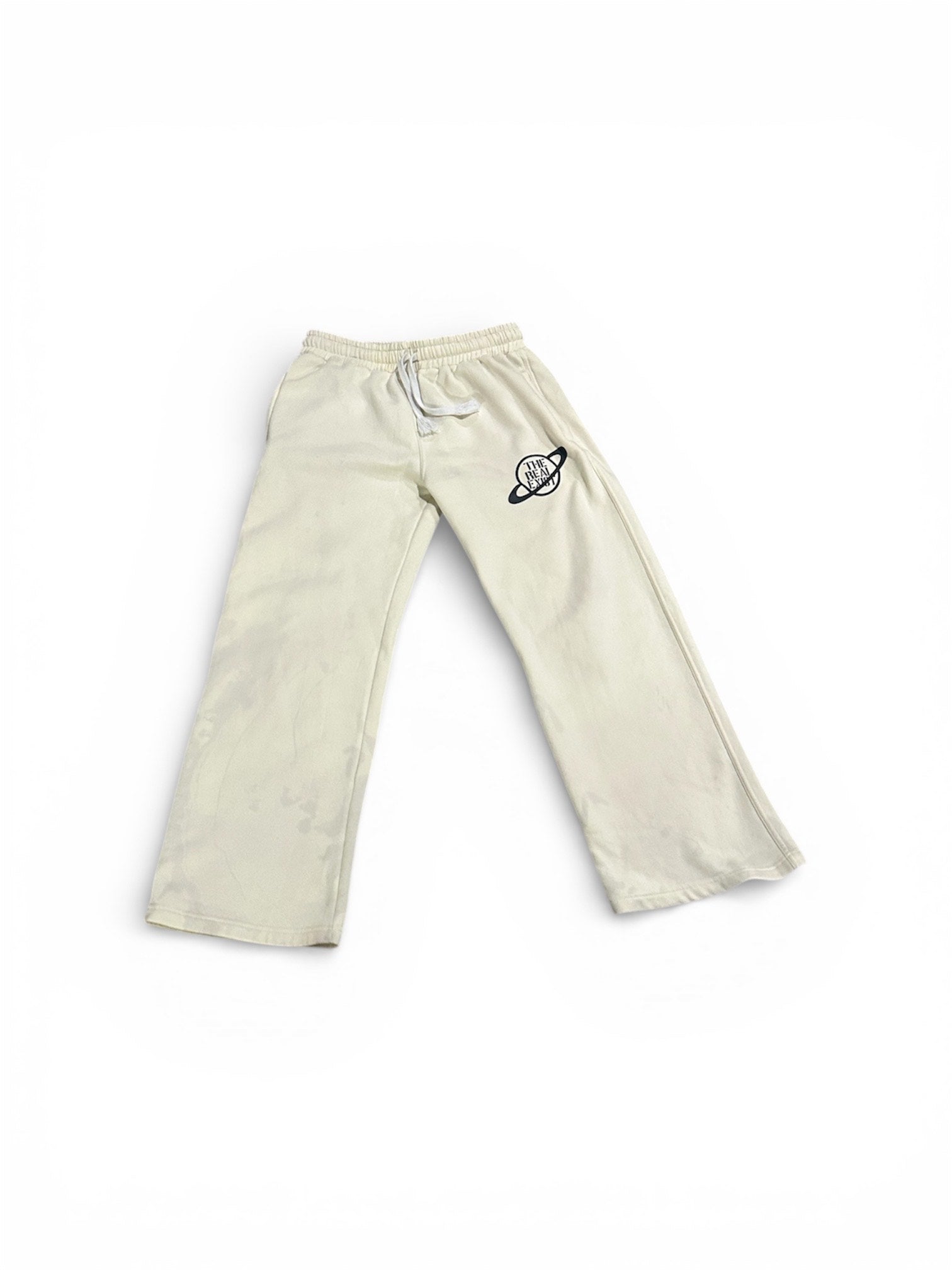 Cream "Logo" Sweatpants