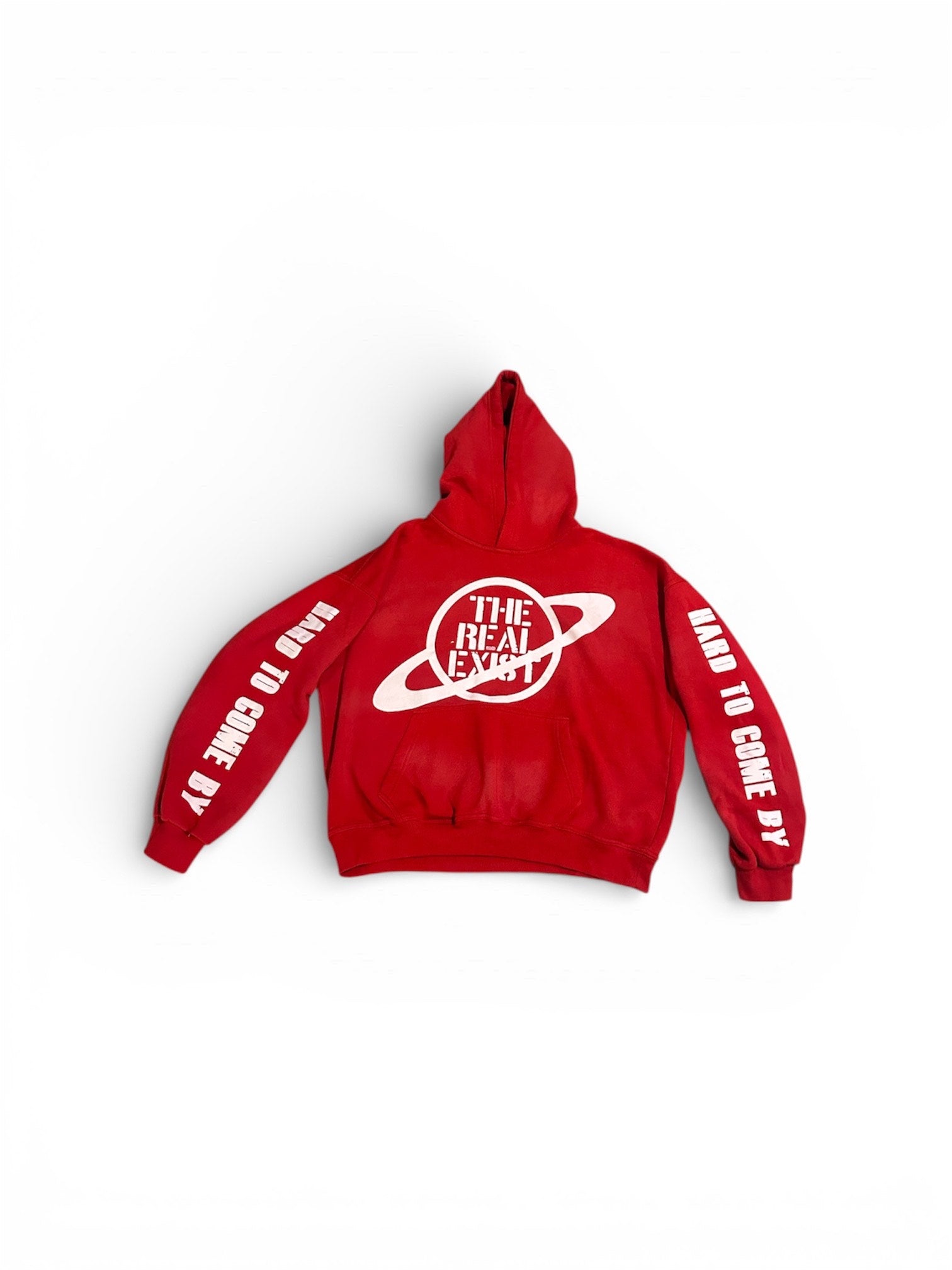 Red "logo" hoodie