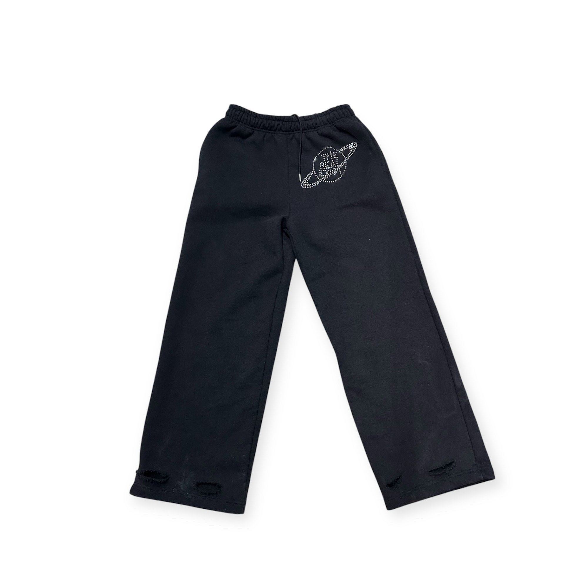 "Rhinestone" Logo Pants