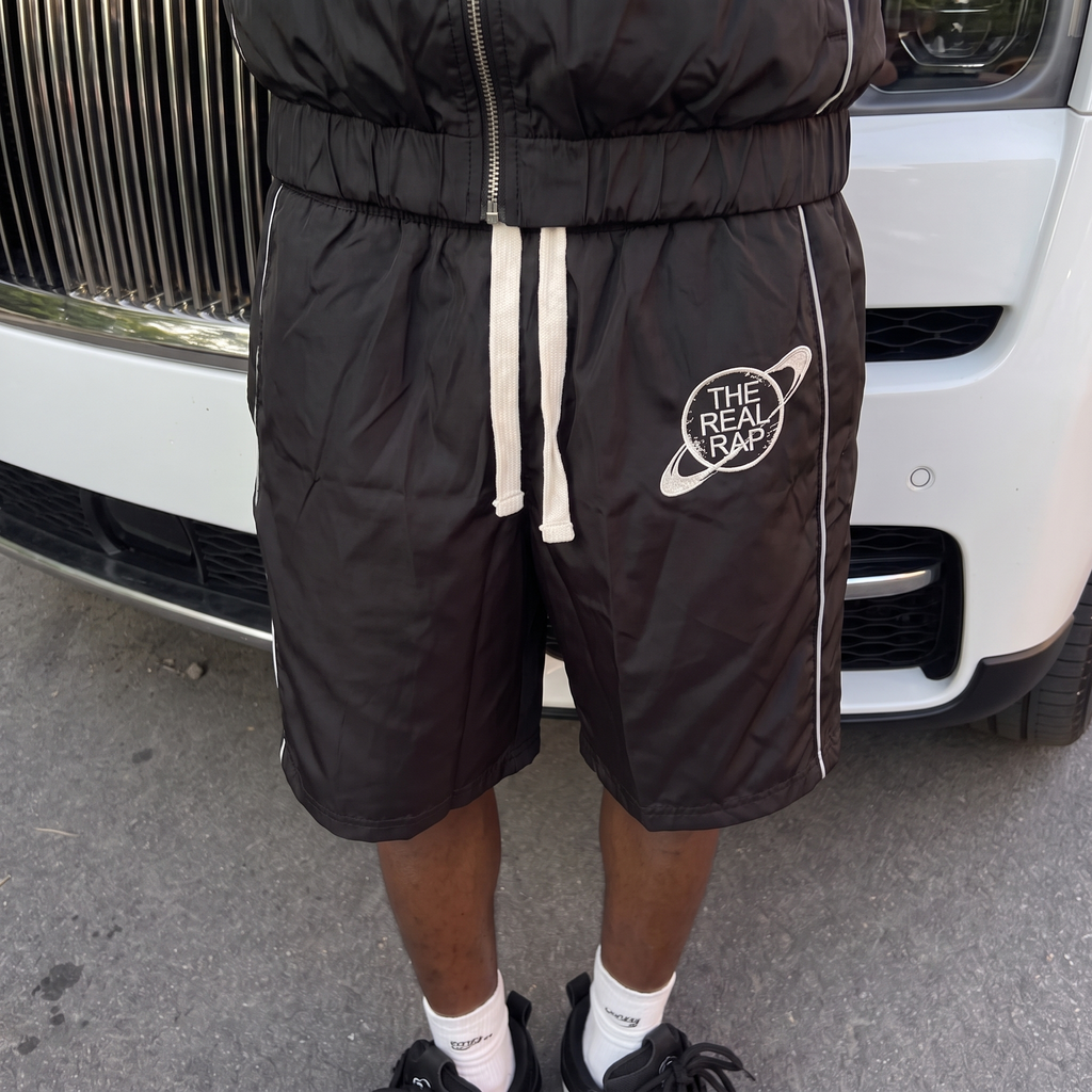 'STAMP' SHORTS (BLACK)