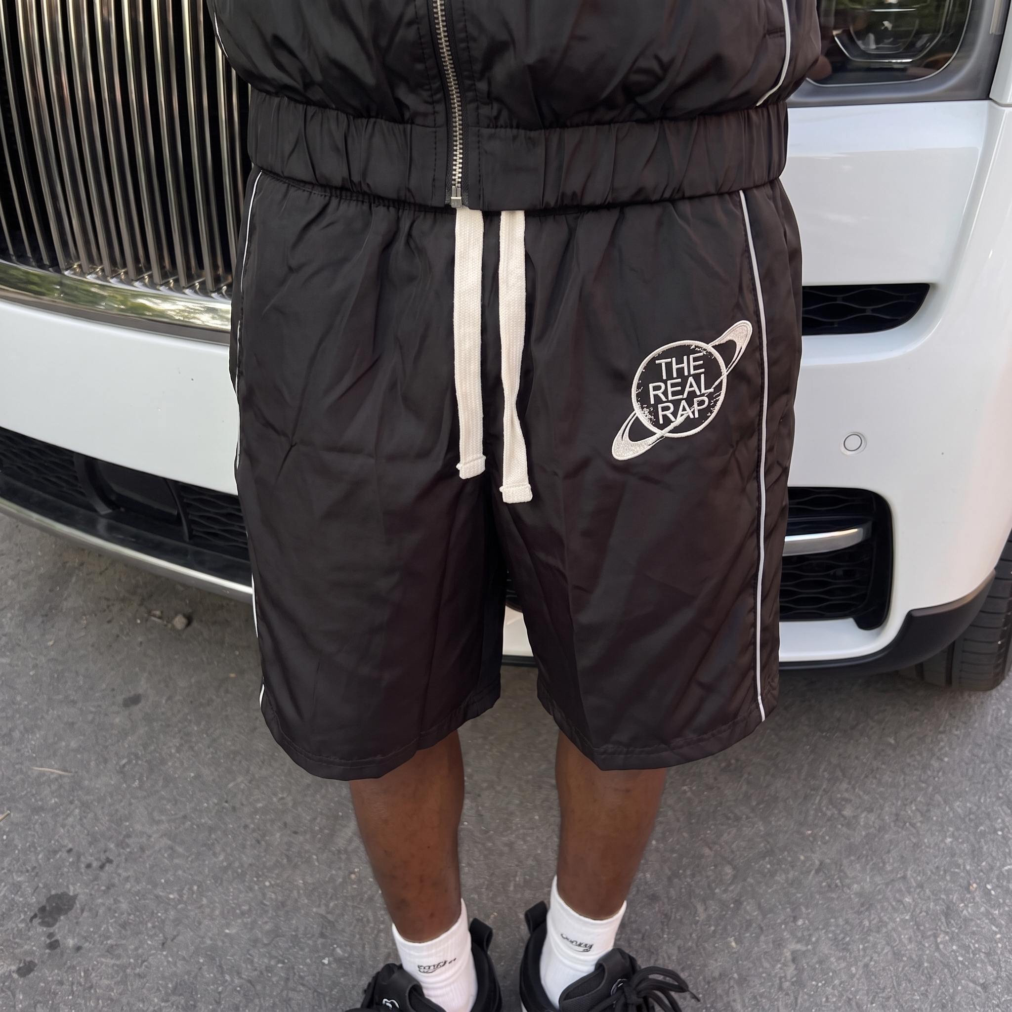 'STAMP' SHORTS (BLACK)