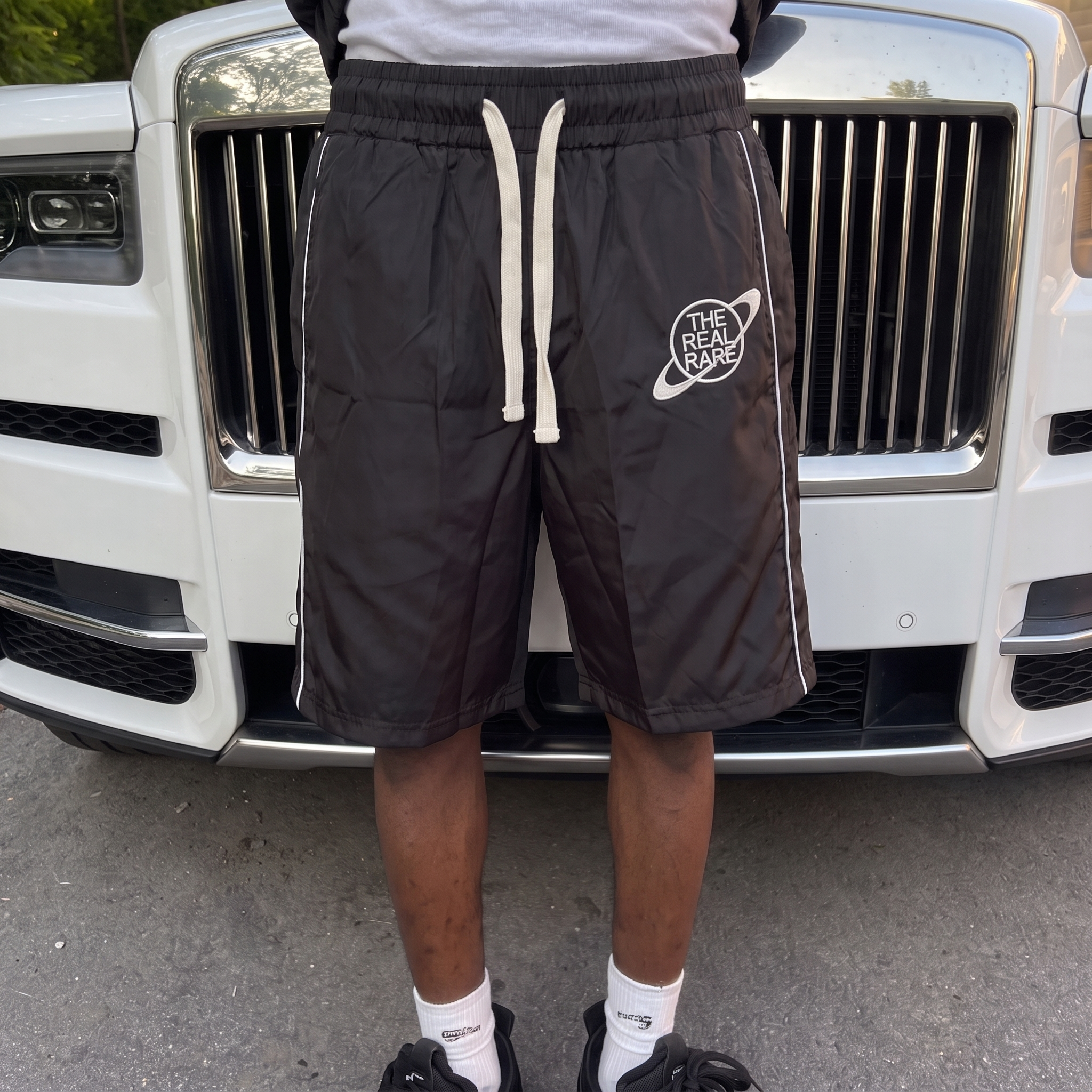 'STAMP' SHORTS (BLACK)