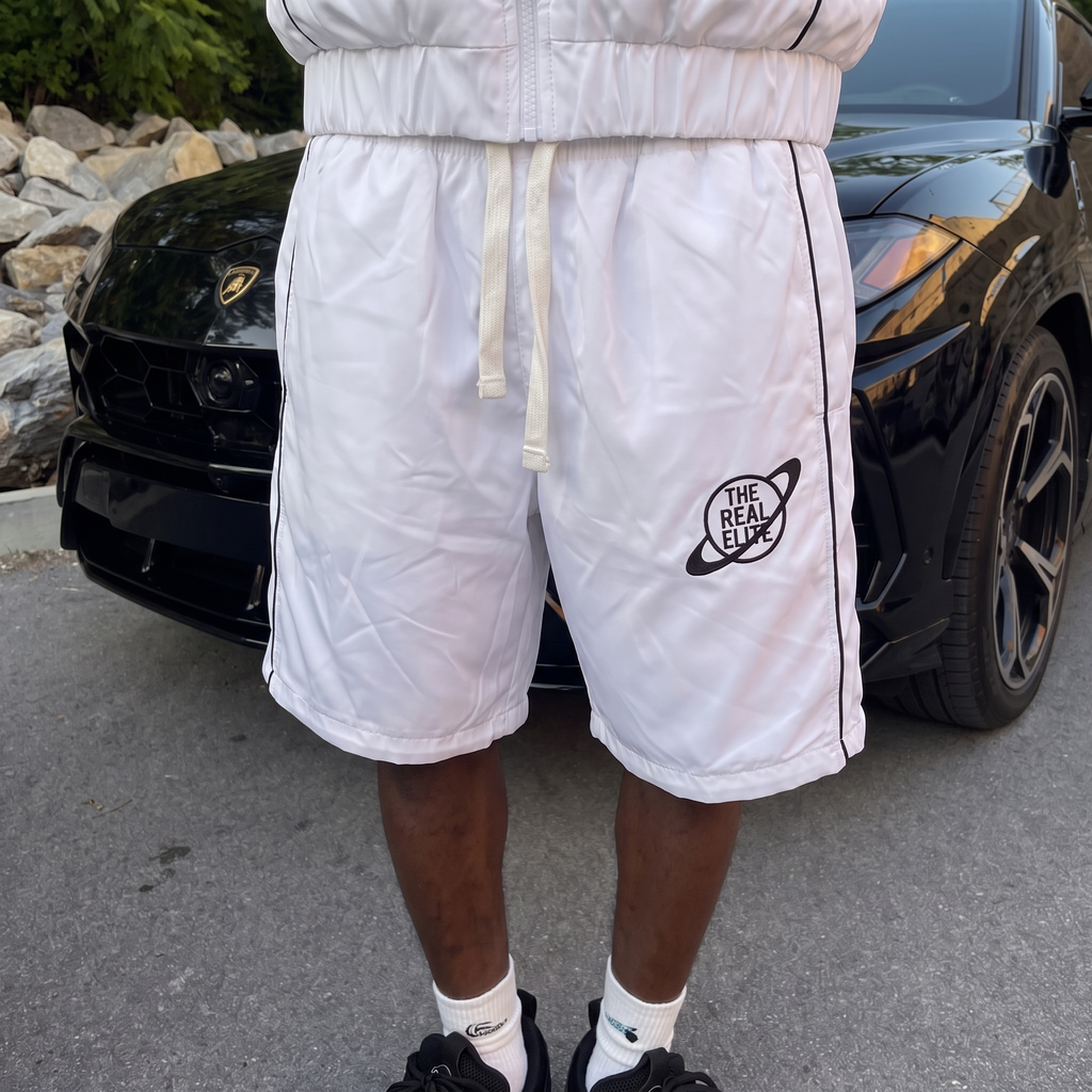 'STAMP' SHORTS (WHITE)