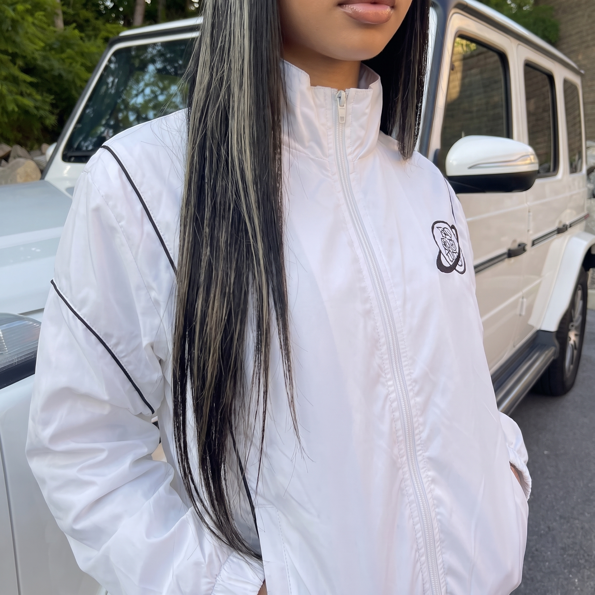 'STAMP' JACKET (WHITE)