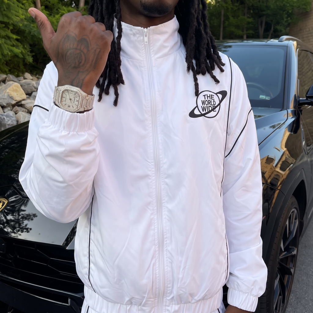 'STAMP' JACKET (WHITE)